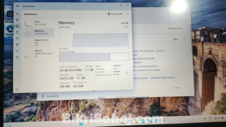 Asus X509F Laptop - Core i3, 4GB RAM, 256GB SSD